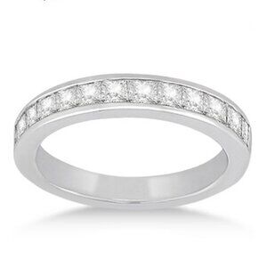 Trendy 925 Silver Plated White CZ Couple Ring, FB16FA1084